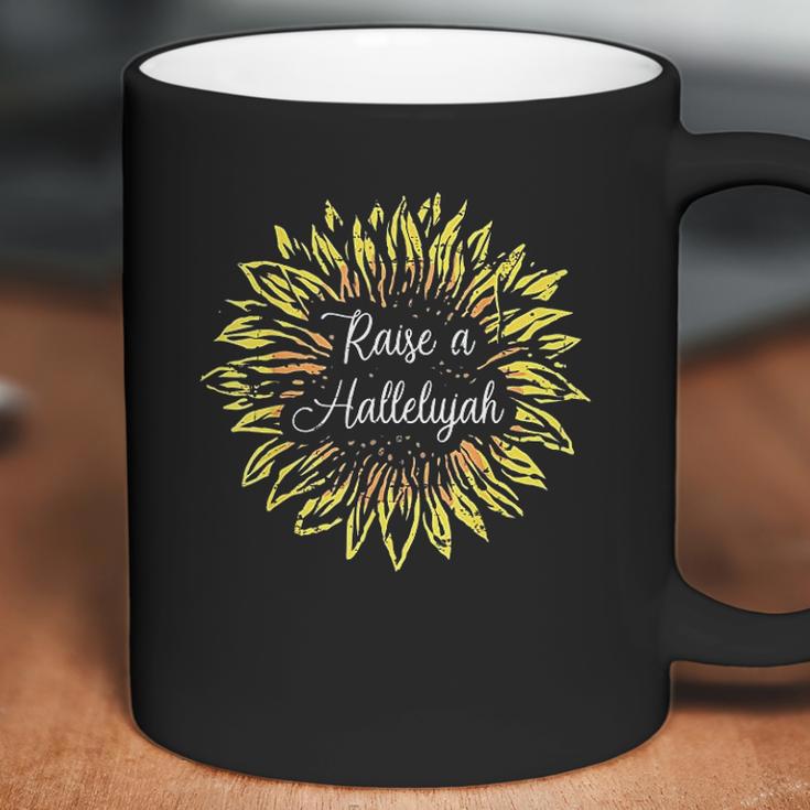 Raise A Hallelujah Sunflower Jesus Christian Gift Design Coffee Mug