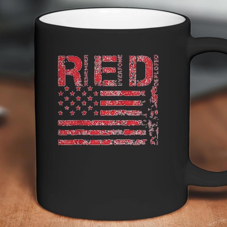 Red Fridays Remember Everyone Deployed American Flag Coffee Mug