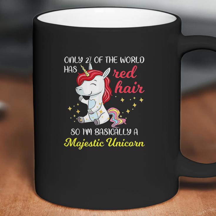 Red Hair Majestic Unicorn Funny Ginger Head Pride Coffee Mug