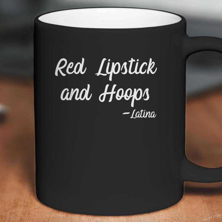 Red Lipstick And Hoops Latina Aoc Gift Coffee Mug