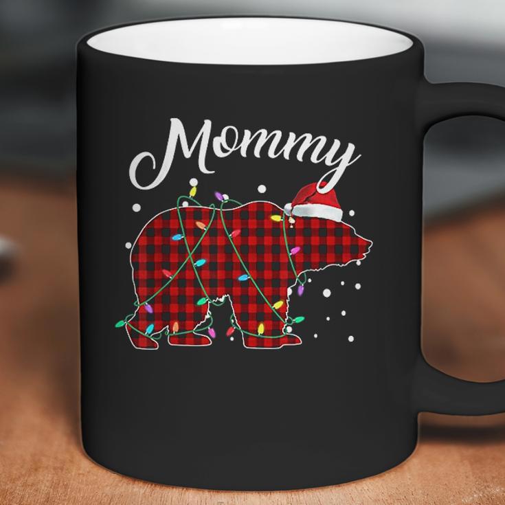 Red Plaid Mommy Bear Matching Buffalo Pajama Coffee Mug