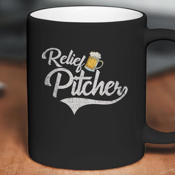 Relief Pitcher Beer And Baseball Funny Graphic Design Printed Casual Daily Basic Coffee Mug