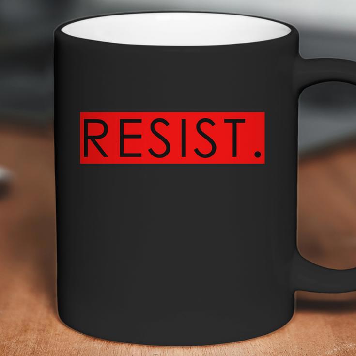 Resist Campaign Red Box Logo Anti-Trump Coffee Mug