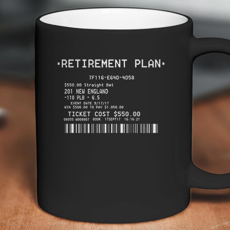 Retirement Plan Sportsbook Betting Ticket Coffee Mug