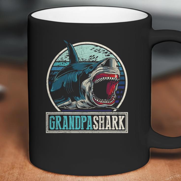 Retro Animal Grandfather Fathers Day Gift Grandpa Shark Coffee Mug