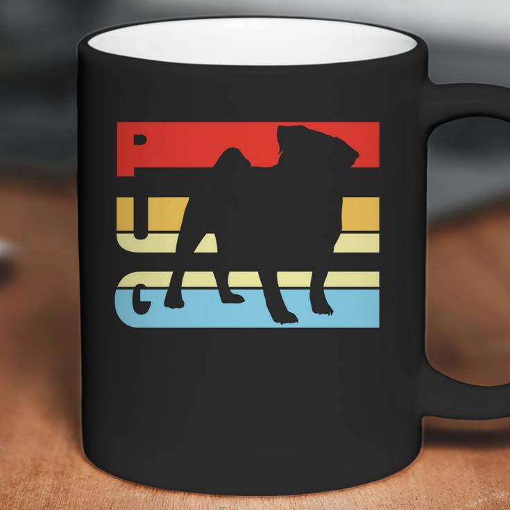 Retro Pug Logo Coffee Mug