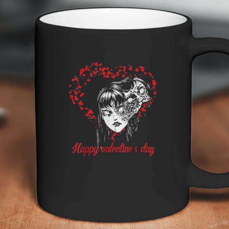 Retro Tomie Funny Manga Art Happy Valentines Day Junji Ito Coffee Mug