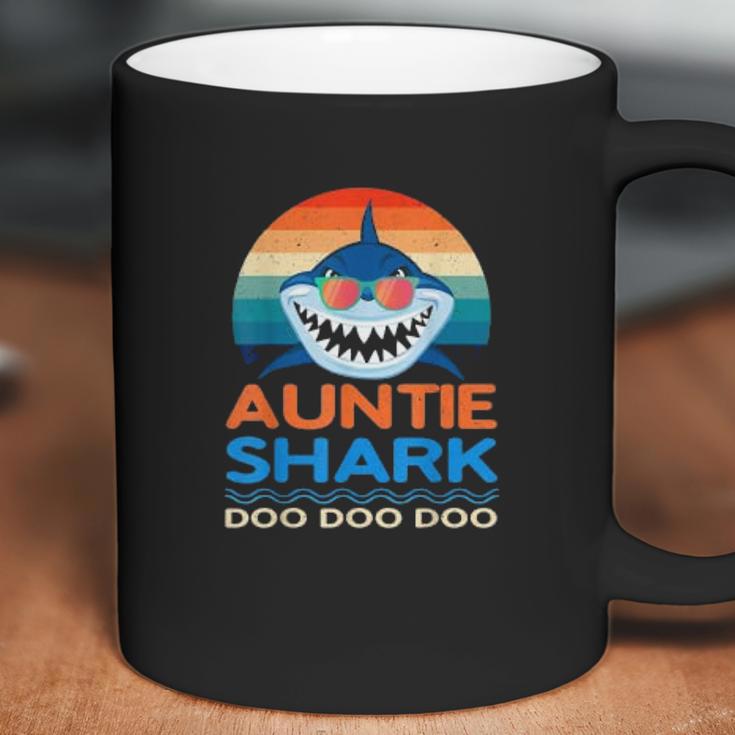 Retro Vintage Auntie Shark Baby Shark Coffee Mug