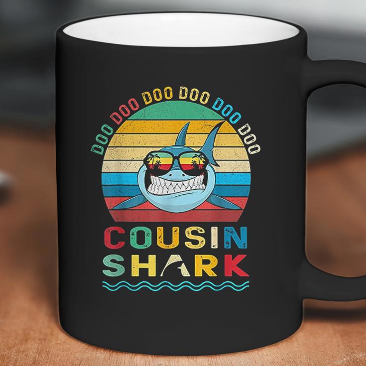 Retro Vintage Cousin Shark Doo Doo Doo Coffee Mug