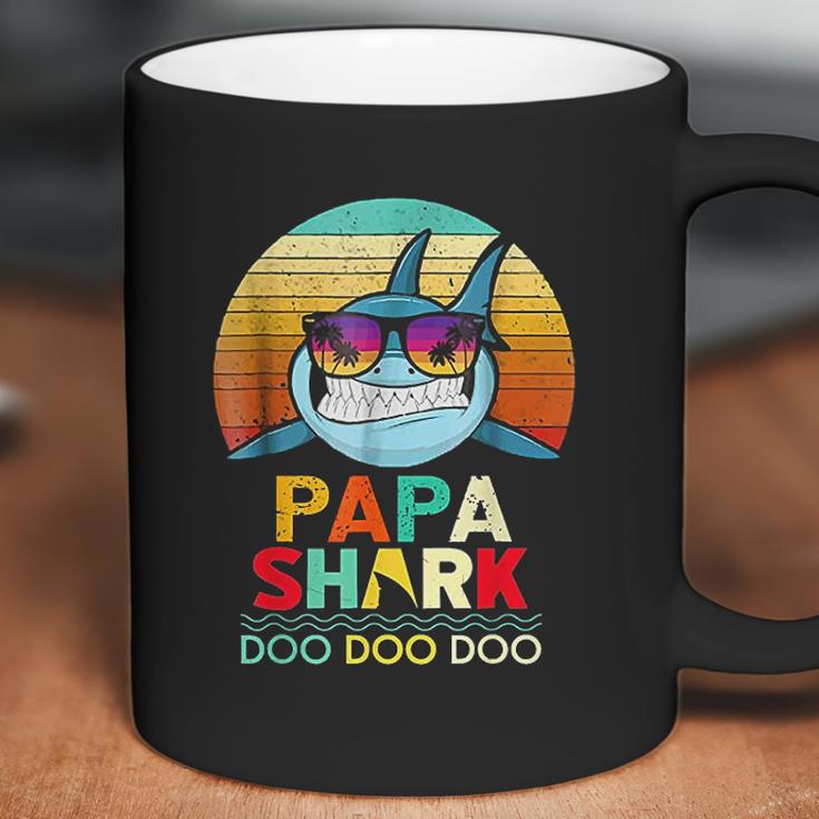 Retro Vintage Papa Shark Doo Doo Doo Coffee Mug