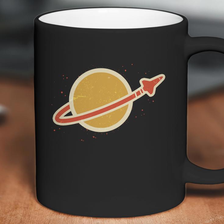 Retro Vintage Planet Space Shuttle Logo Coffee Mug