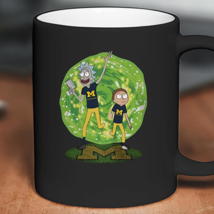 Rick And Morty Michigan Wolverines Football Coffee Mug