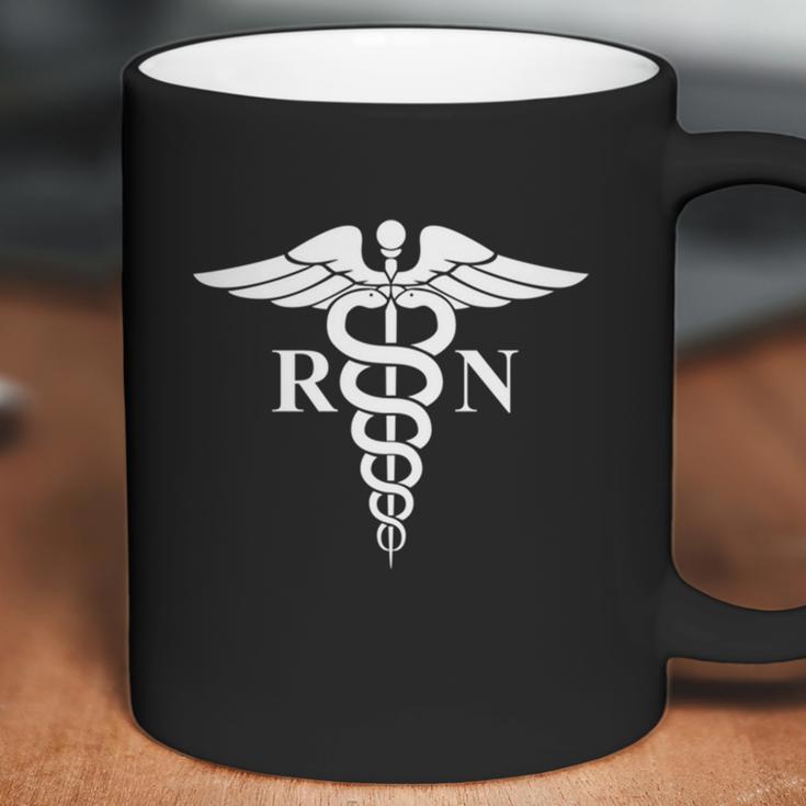 Rn Nurse Caduceus Medical Symbol Nursing Logo Gift Meaningful Gift Graphic Design Printed Casual Daily Basic Coffee Mug