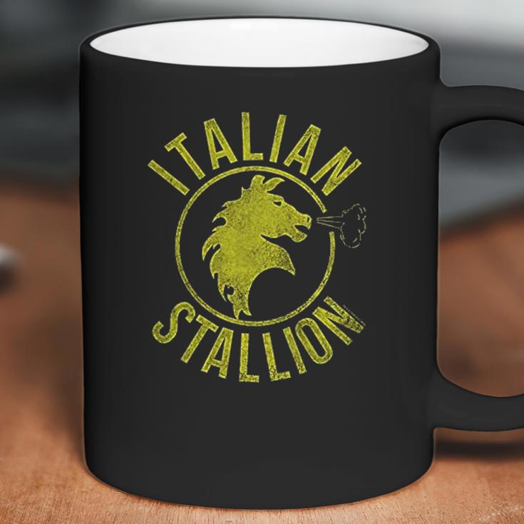 Rocky Italian Stallion Black Coffee Mug