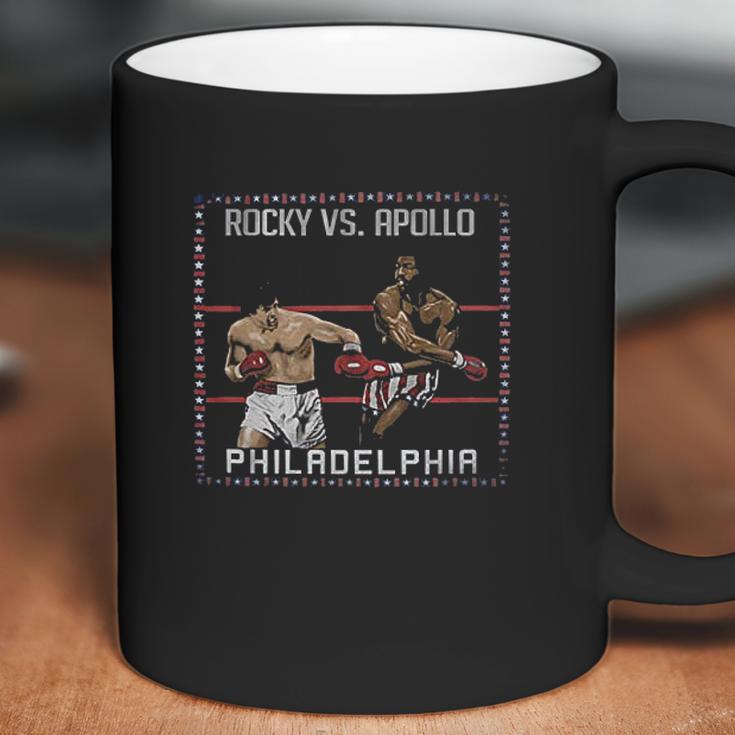 Rocky Vs Apollo Creed In Ring Painting Coffee Mug