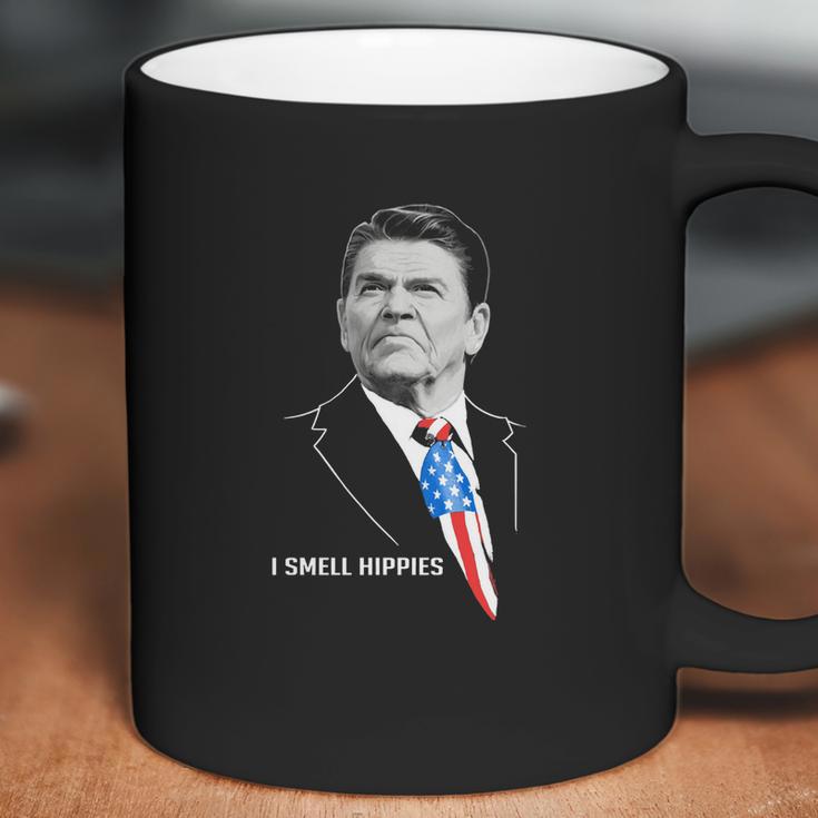 Ronald Reagan I Smell Hippies T-Shirt Coffee Mug