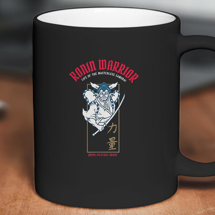 Ronin Warrior Masterless Samurai Kabuki And Kanji Fighter Coffee Mug