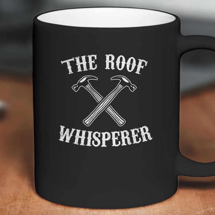 The Roof Whisperer Crossed Hammers Coffee Mug