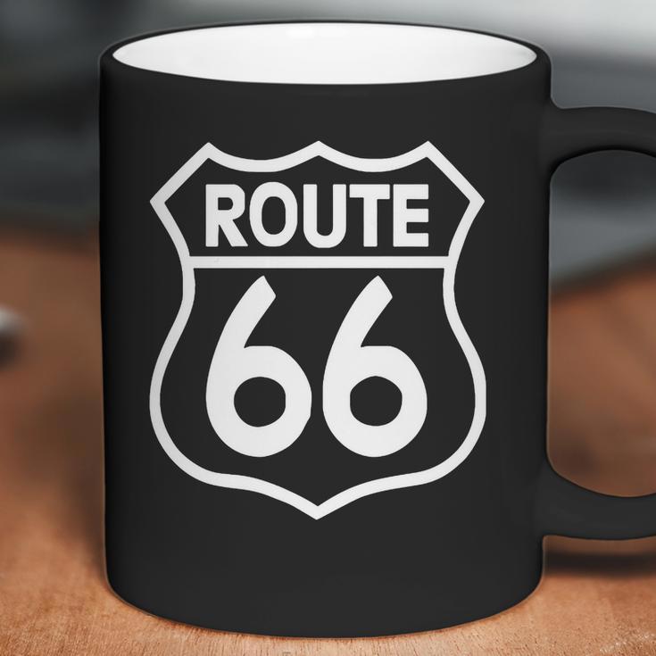 Route 66 Stampa Bianca Starda America Sport T-Shirt Coffee Mug