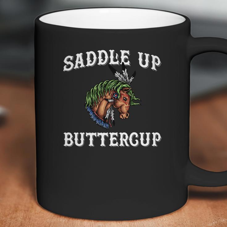 Saddle Up Buttercup Horse Lover Motivational Gif Coffee Mug