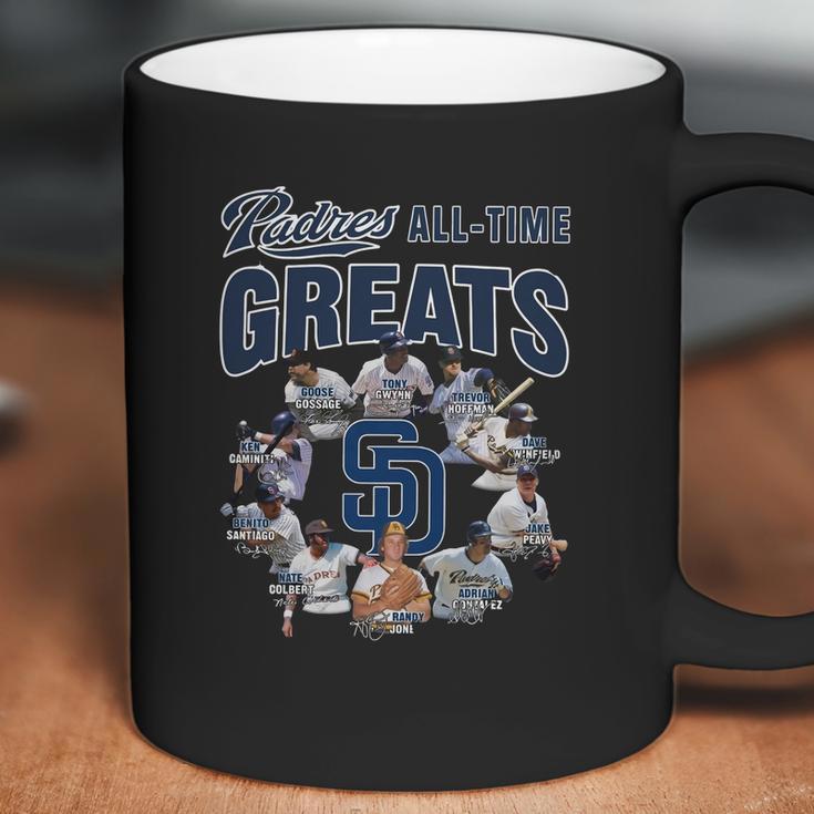 San Diego Padres All Time Greats Signatures Coffee Mug