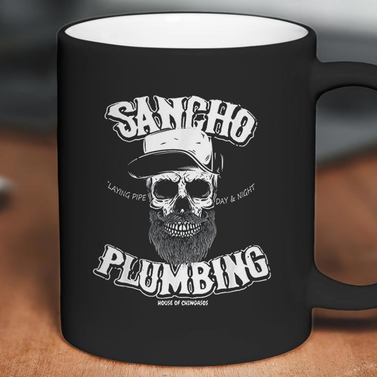 Sancho Laying Pipe Day And Night Plumbing Coffee Mug