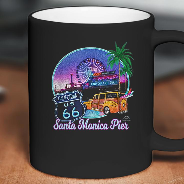 Santa Monica Pier Us Route 66 End Pacific Ocean Souvenir Coffee Mug