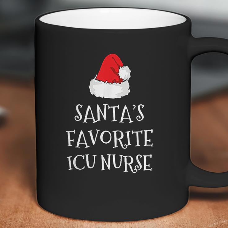 Santas Favorite Icu Nurse Gift Christmas Intensive Care Coffee Mug