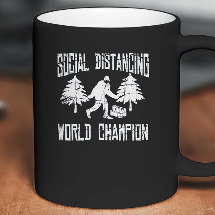 Sasquatch Social Distancing World Champion Bigfoot Coffee Mug