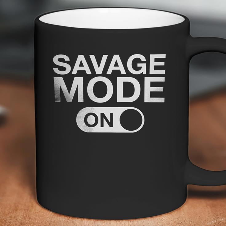 Savage Mode On Black And White Men Coffee Mug