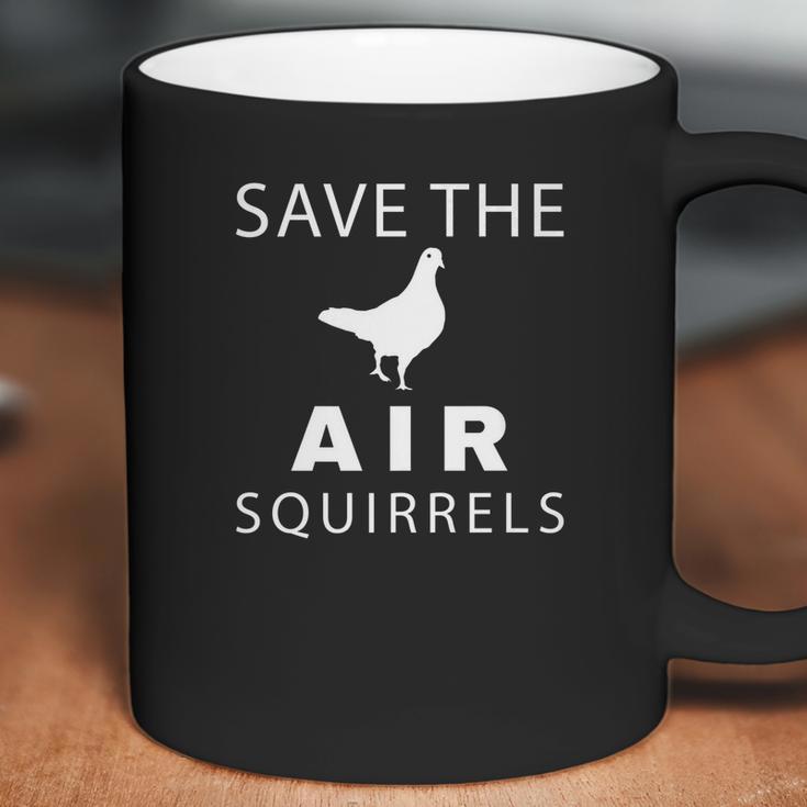 Save The Air Squirrels Funny Pigeon Coffee Mug