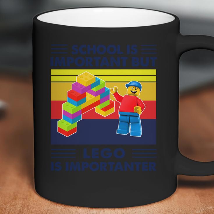 School Is Important But Lego Is Importanter Vintage Shirt Coffee Mug