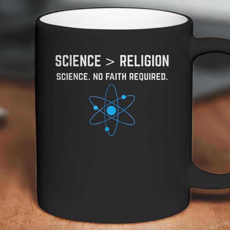 Science Is Greater Than Religion Sarcastic Atheist Coffee Mug