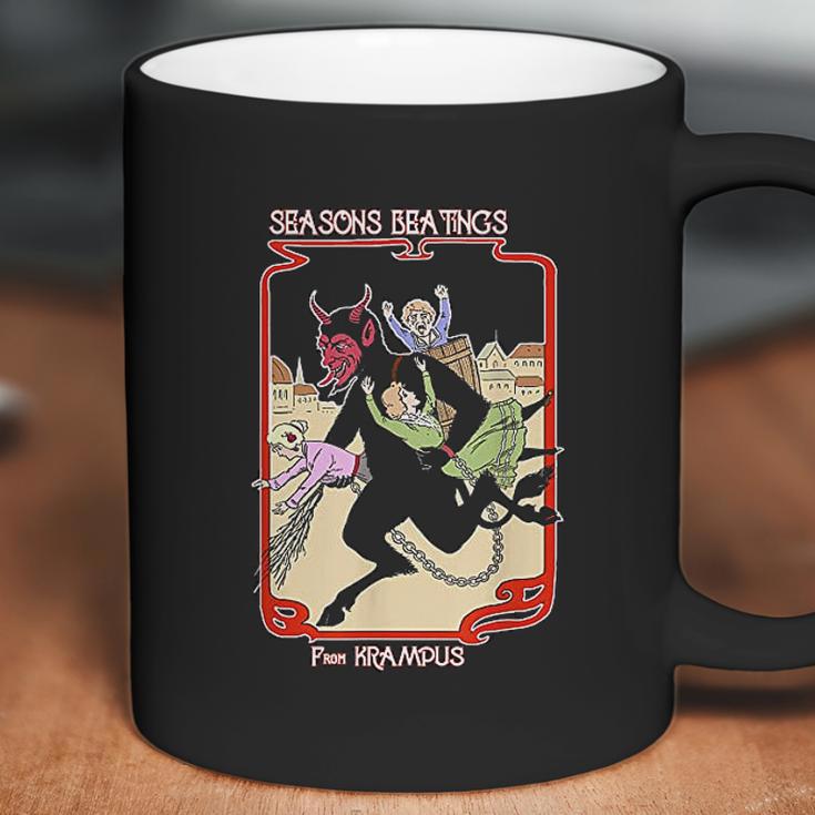 Seasons Beatings From Krampus Christmas Coffee Mug