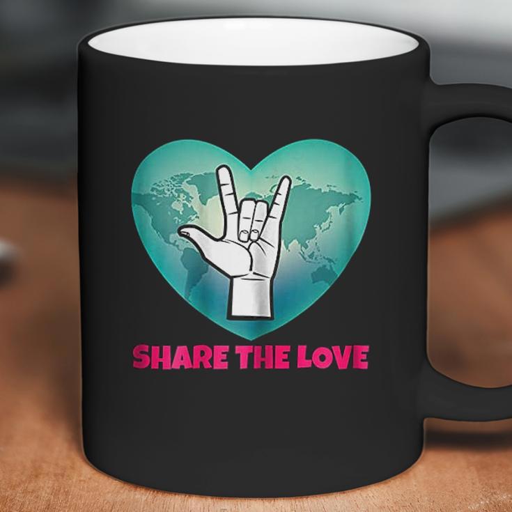 Share The Love Asl Gift Coffee Mug