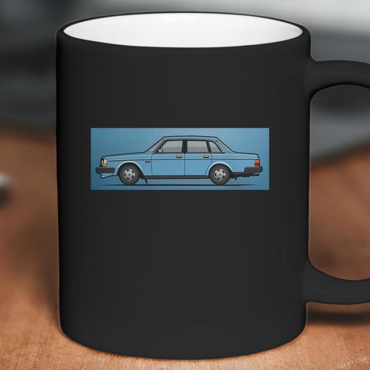 Shirt Volvo Brick 244 240 Sedan Brick Blue Coffee Mug