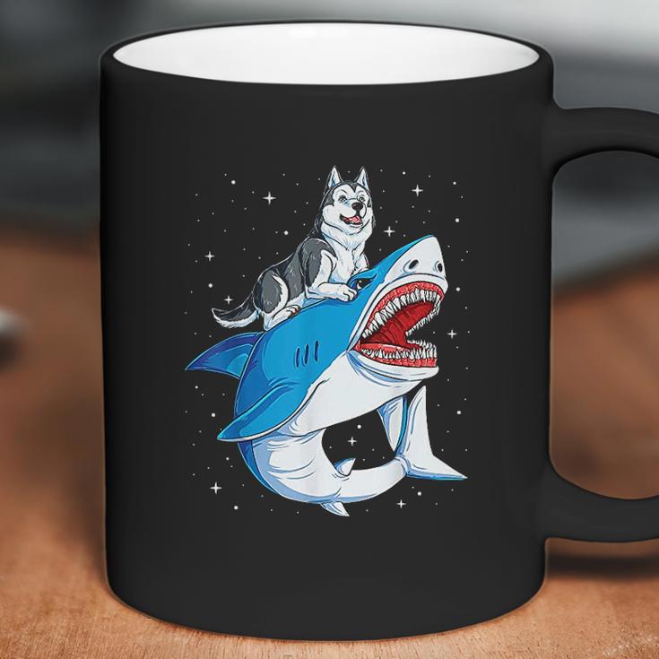 Siberian Husky Shark Jawsome Dog Lover Gifts Space Galaxy Coffee Mug