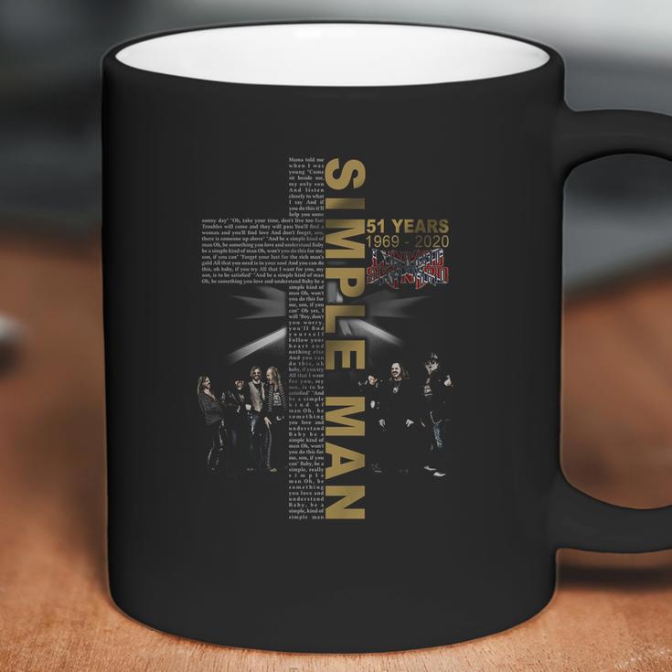 Simple Man Lyric Cross 51 Years 1969 2020 Lynyrd Skynyrd Coffee Mug