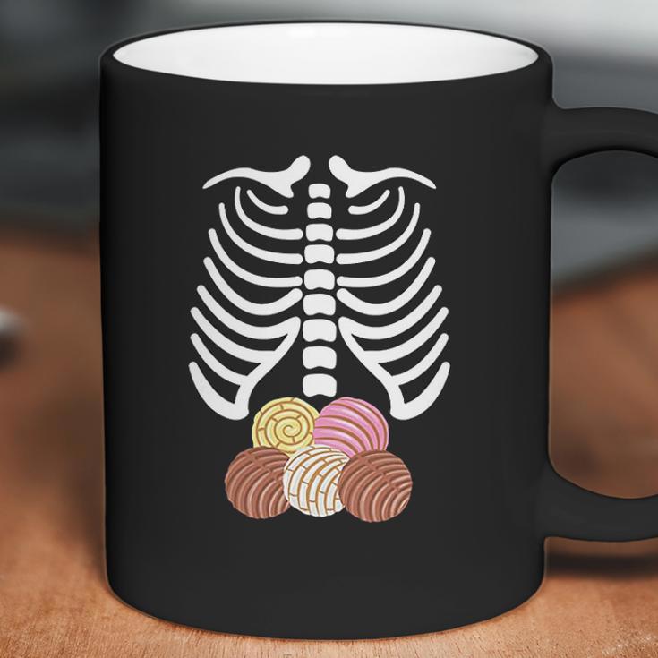 Skeleton Rib Cage Mexican Pan Dulce Concha Coffee Mug