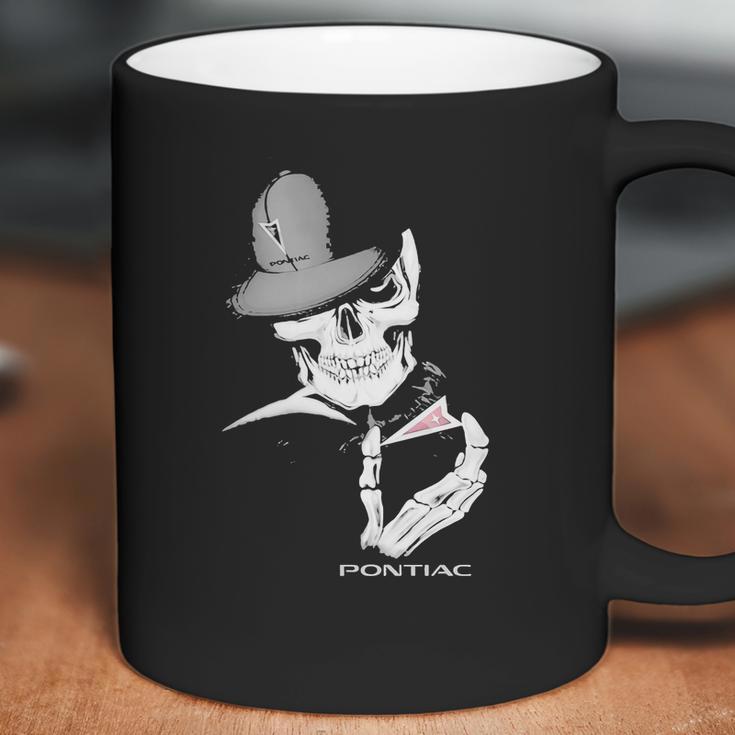 Skeleton Skull Pontiac Logo Coffee Mug