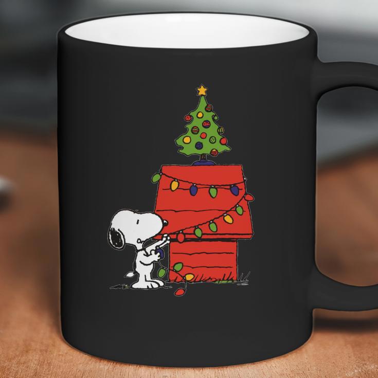 Snoopy And Christmas Tree Coffee Mug