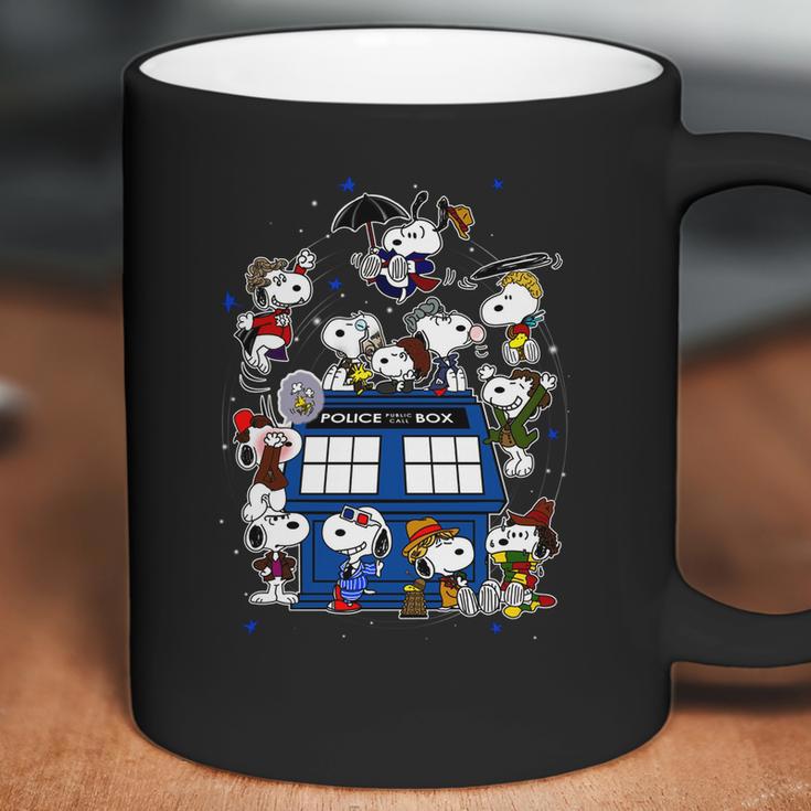 Snoopy Of Doctor Police Box Coffee Mug