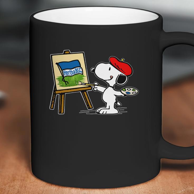 Snoopy Drawing Hertha Bsc Coffee Mug