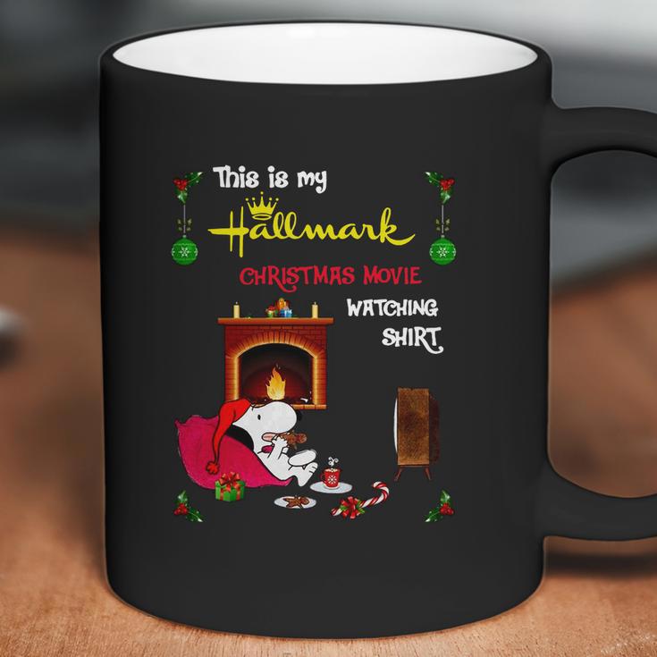 Snoopy This Is My Hallmark Christmas Movie Watching Shirt Coffee Mug