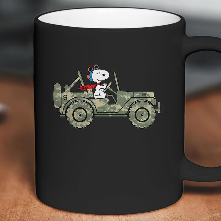 Snoopy Jeep Coffee Mug