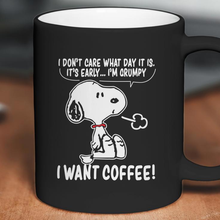 Snoopy - I Want Coffee Coffee Mug