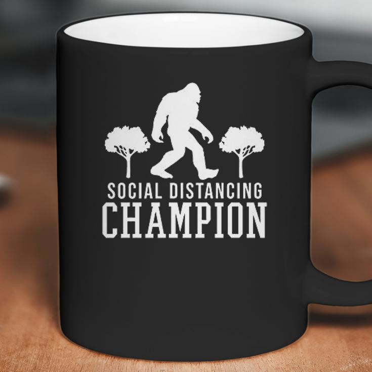 Social Distancing Champ Graphic Funny Coffee Mug