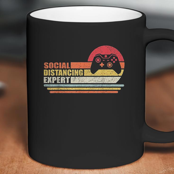 Social Distancing Expert Gaming Vintage Video Gamer Coffee Mug