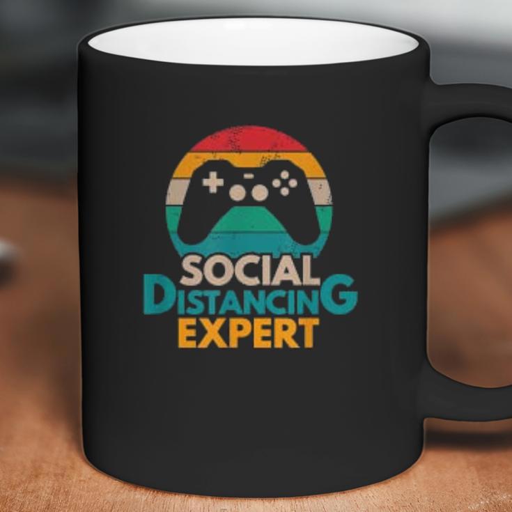 Social Distancing Expert Gaming Vintage Video Gamer Gift Coffee Mug