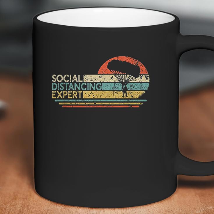 Social Distancing Expert Skydiving Vintage Coffee Mug